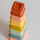 Square Silicone Stacking Cups