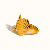 Starfish & Shell Ring