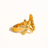 Starfish & Shell Ring