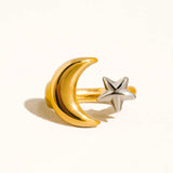 Star & Moon Ring (Adjustable)