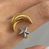 Star & Moon Ring (Adjustable)