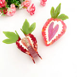 Oversized Strawberry Claw Hair Clip