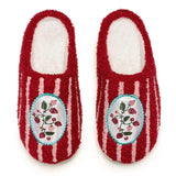 Red & Pink Strawberry Season Indoor / Outdoor Women's Cozy Slippers