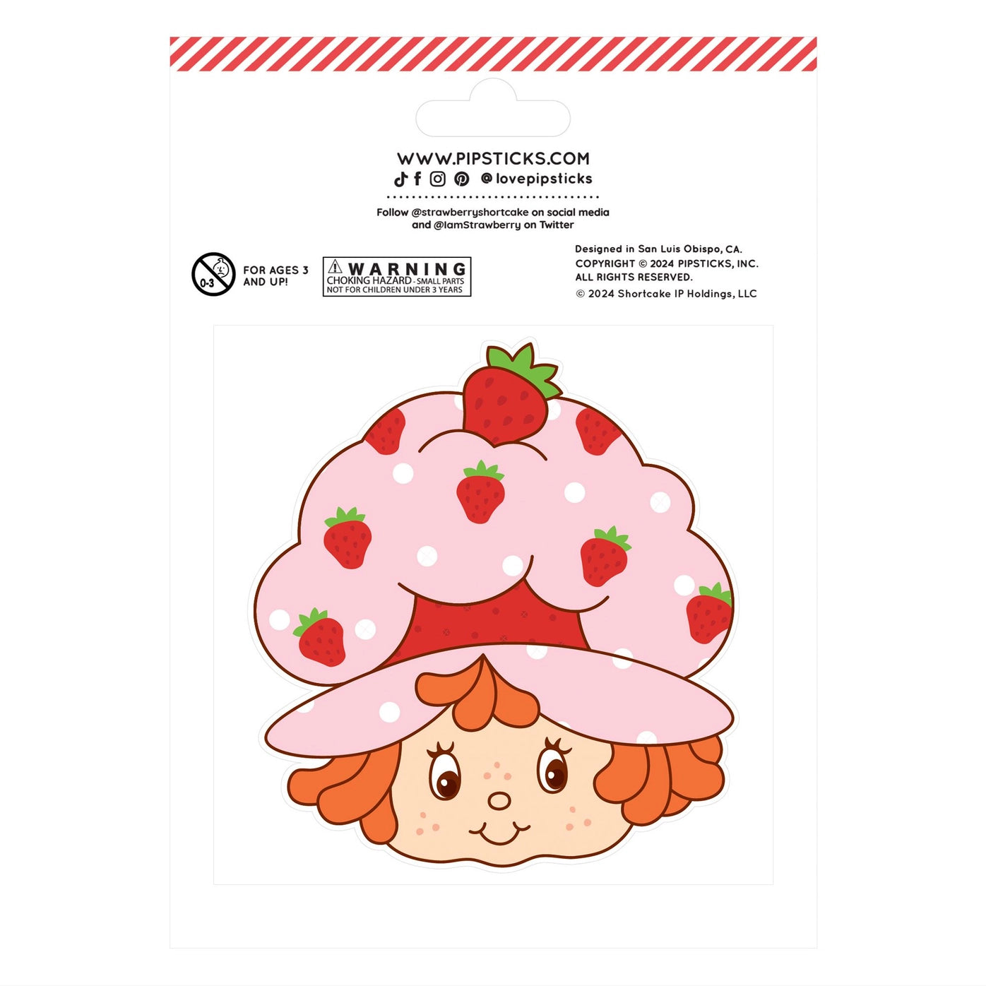 Strawberry Shortcake & Custard Scratch n' Sniff Stickers