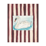 Swan with Purple Stripes Fine Art Print (8x10)