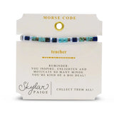 Teacher, Skylar Paige Morse Code Bracelet