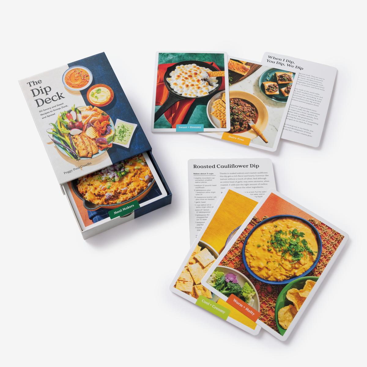 The Dip Deck Recipe Cards: 50 Savory and Sweet Recipes to Scoop, Dunk, and Spread by Peggy Paul Casella