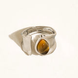 Tiger Eye Stone Adjustable Ring
