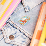 There's No Such Thing As Too Many Books Enamel Pin