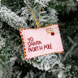 Letter to Santa Beaded Ornament