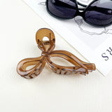 Light Brown Bow Claw Hair Clip