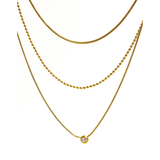 Triple Layered CZ Chain Necklace