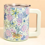 Coastal Print Insulated Mug, 14oz.