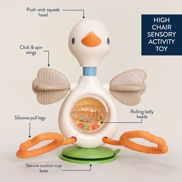 Itzy Ritzy Twist & Bop™ High Chair Sensory Toy Goose