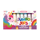 OOLY Jumbo Jots Dual Tip Unicorn Stamp Markers, Set of 8