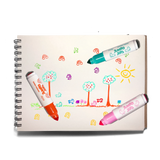 OOLY Jumbo Jots Dual Tip Unicorn Stamp Markers, Set of 8
