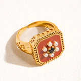 Vintage Floral Ring (Adjustable)