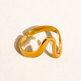 Abstract Wave Ring