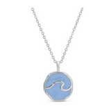 Tiny Wave Pendant Necklace