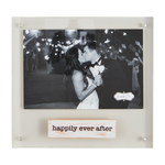 Happily Ever After Acrylic Wedding Frame 4x6