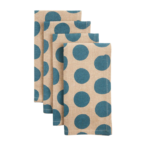 Blue Polka Dot Napkin Set