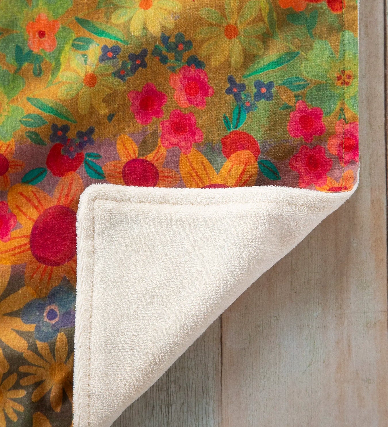 Natural Life Wildflowers Cotton Dish Towel