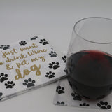 I Just Want to Drink Wine & Pet My Dog Cocktail Napkins, 20ct.