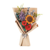 DIY 3D Wooden Flower Puzzle Bouquet
