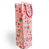 Deck the Halls Holiday Wine Bottle Gift Bag