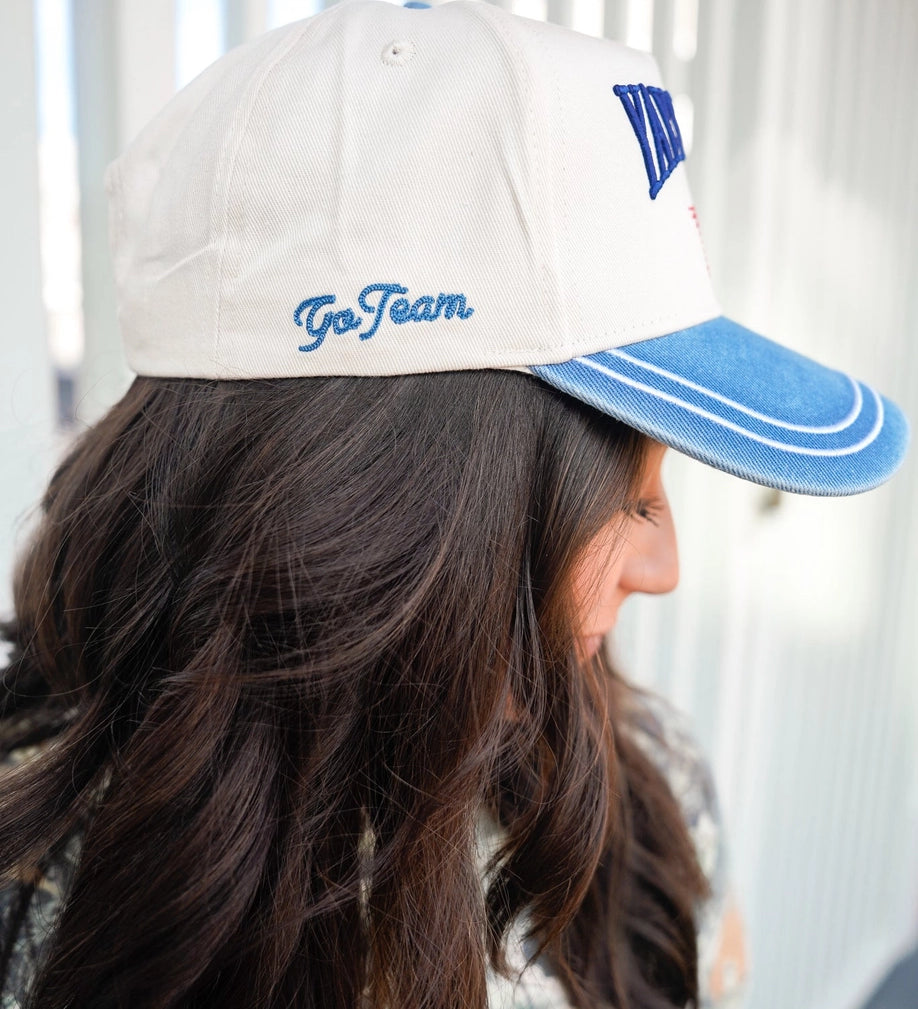 Yay Sports! Embroidered Denim Vintage Trucker Hat